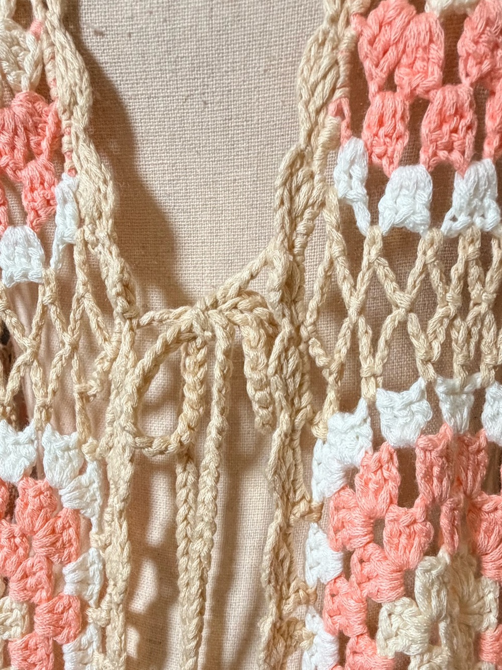 POL Granny Square Crochet Open-Front Duster Cardigan NWT Size Small - Picture 7 of 14